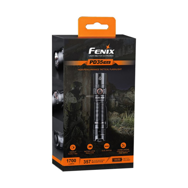 Ліхтарик Fenix PD35 V3.0 Black - 1700 люменів