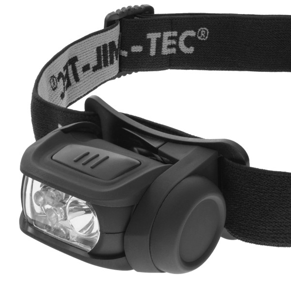 Налобний ліхтарик Mil-Tec LED 4 Color Black - 65 люменів