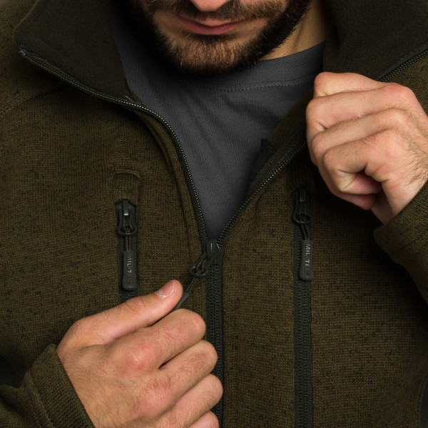 Флісова кофта Mil-Tec Outdoor Structure Fleece - Olive