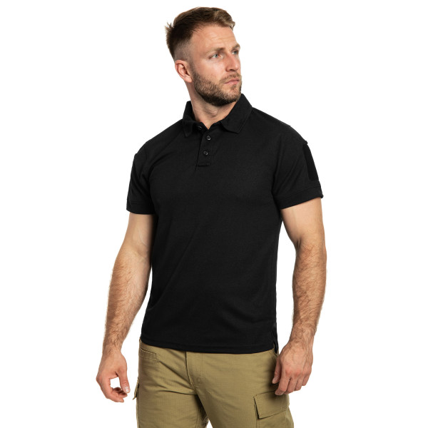 Футболка поло Mil-Tec Tactical Quickdry - Black