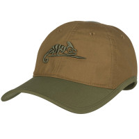 Бейсболка Helikon Logo Cap PolyCotton Rip-Stop - Coyote/Olive Green