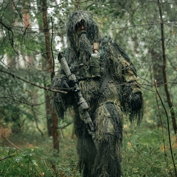Камуфляжний костюм Mil-Tec Ghillie "Anti Fire" - Woodland