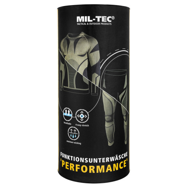 Термоактивна білизна Mil-Tec 4-Way Stretch Performance - Black