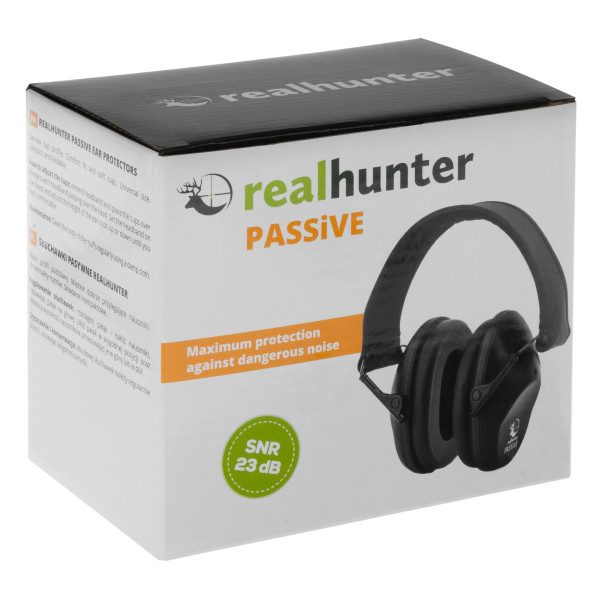 Пасивні навушники RealHunter Passive - Чорні