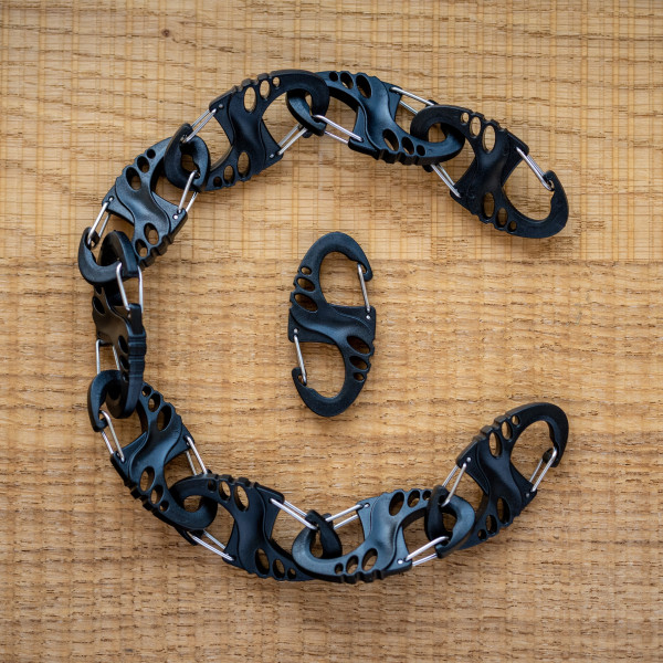 Набір карабінів Mil-Tec S-Hook Black - 10 шт.