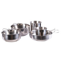 Набір посуду Mil-Tec Stainless Steel Cook Set - 5 елементи