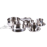 Набір посуду Mil-Tec Stainless Steel Cook Set - 8 елементів